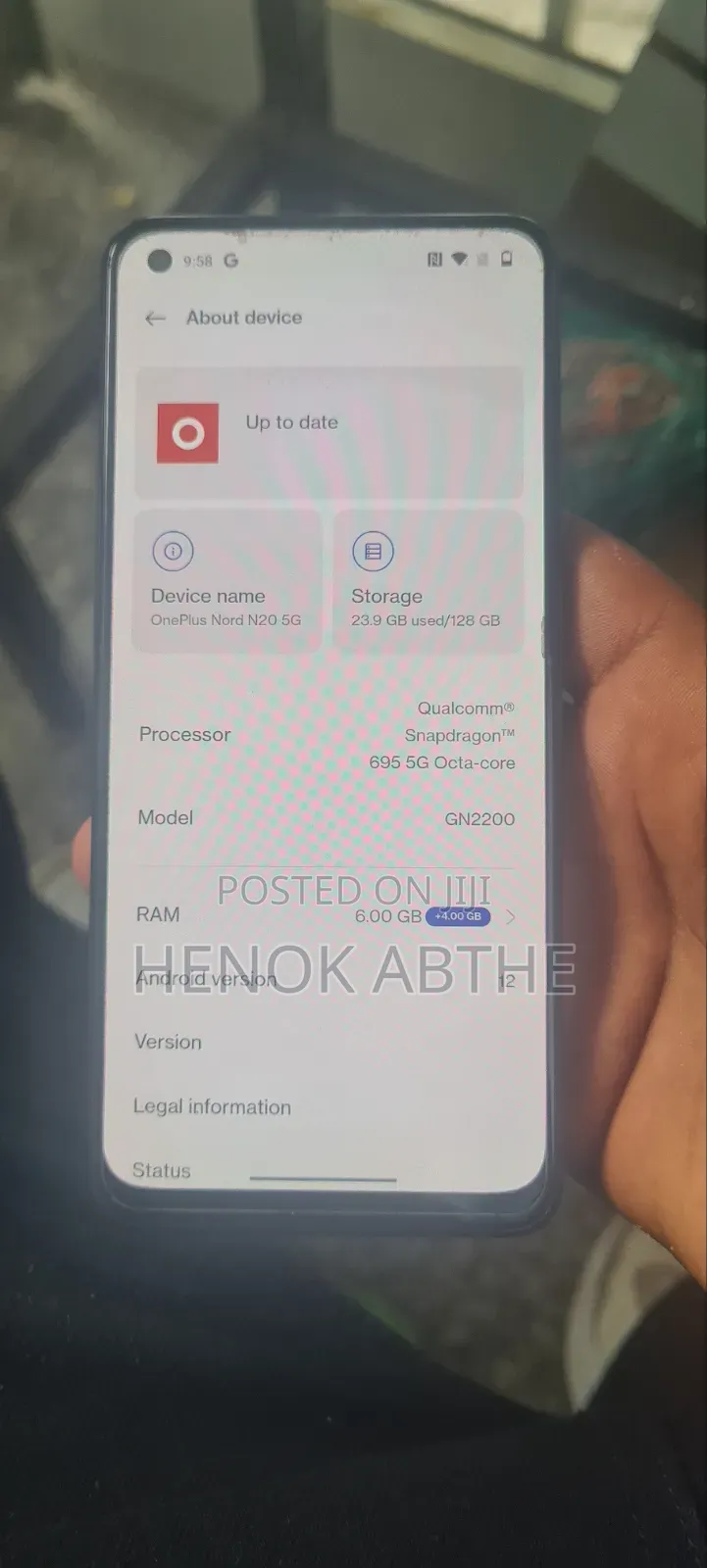OnePlus Nord N20 5G 128 GB Black