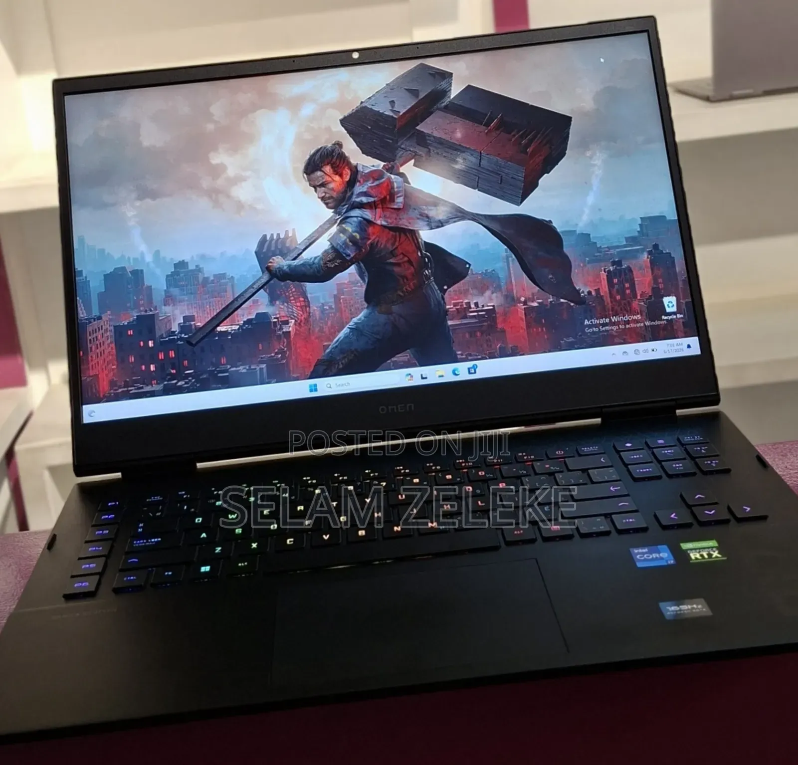 New Laptop HP Omen 17 16GB Intel Core i7 SSD 1T