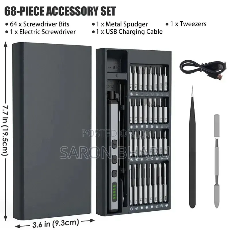 The 68-in-1 Electric Precision Screwdriver Set