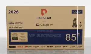 Popular 85 Inch TV Qled 4k Uhd Smart Google  4k Uhd Resolution TV