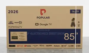 Popular 85 Inch TV Qled 4k Uhd Smart Google  4k Uhd Resolution TV