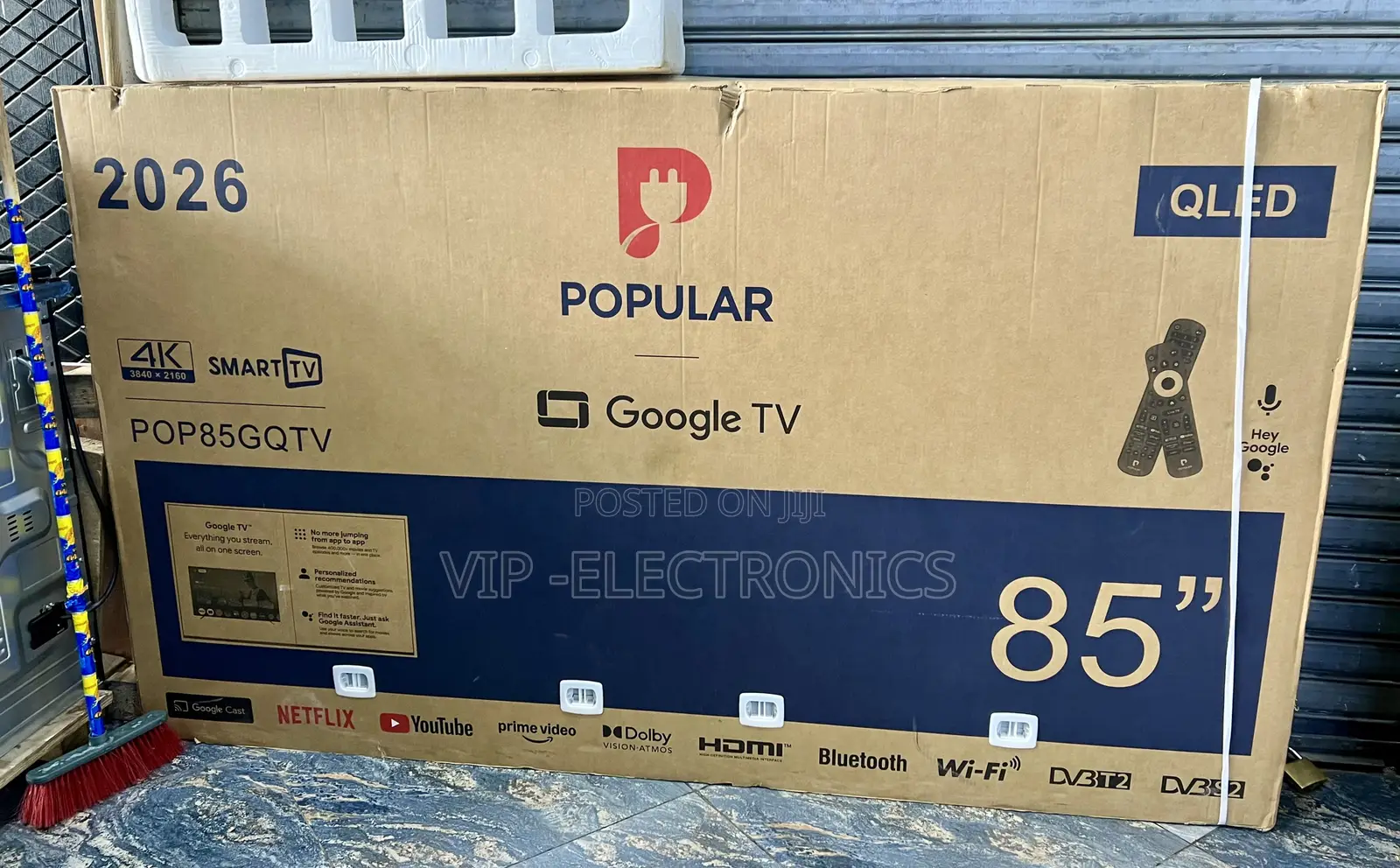Popular 85 Inch TV Qled 4k Uhd Smart Google  4k Uhd Resolution TV