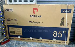 Popular 85 Inch TV Qled 4k Uhd Smart Google  4k Uhd Resolution TV
