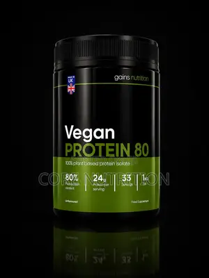 Vegan Protein ( 100% Plant Based Protein Isolate 1kg  33 Servings 24g