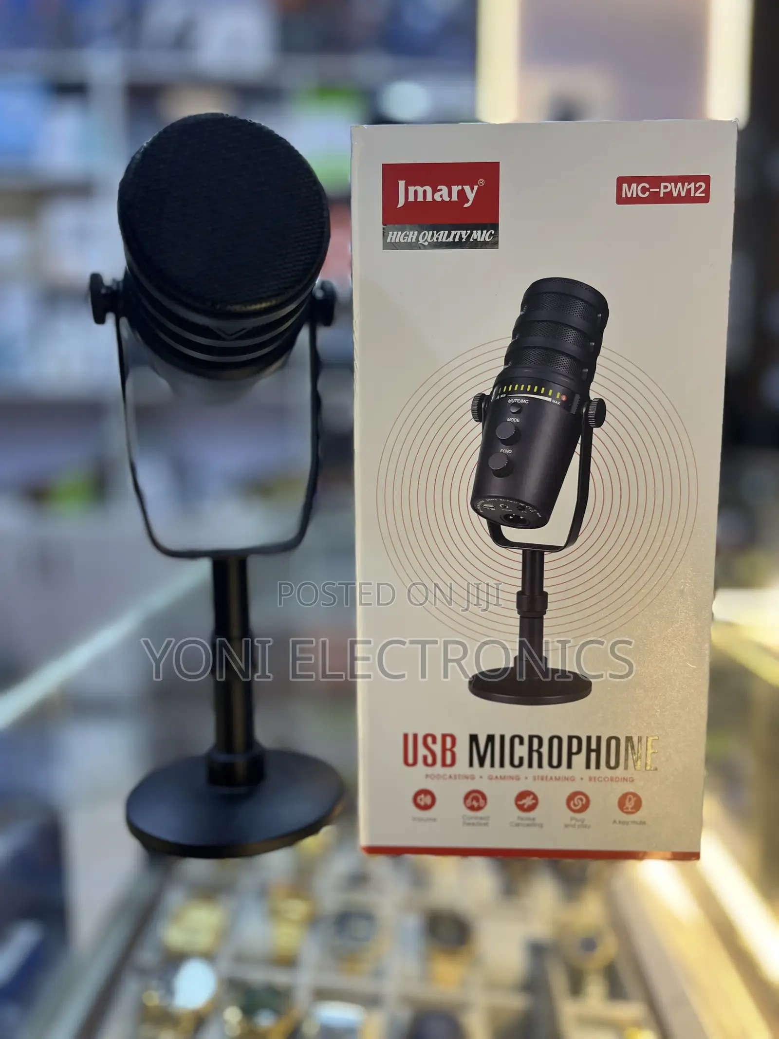 Jmary MC-PW12 Professional USB Condenser Microphone With Stand