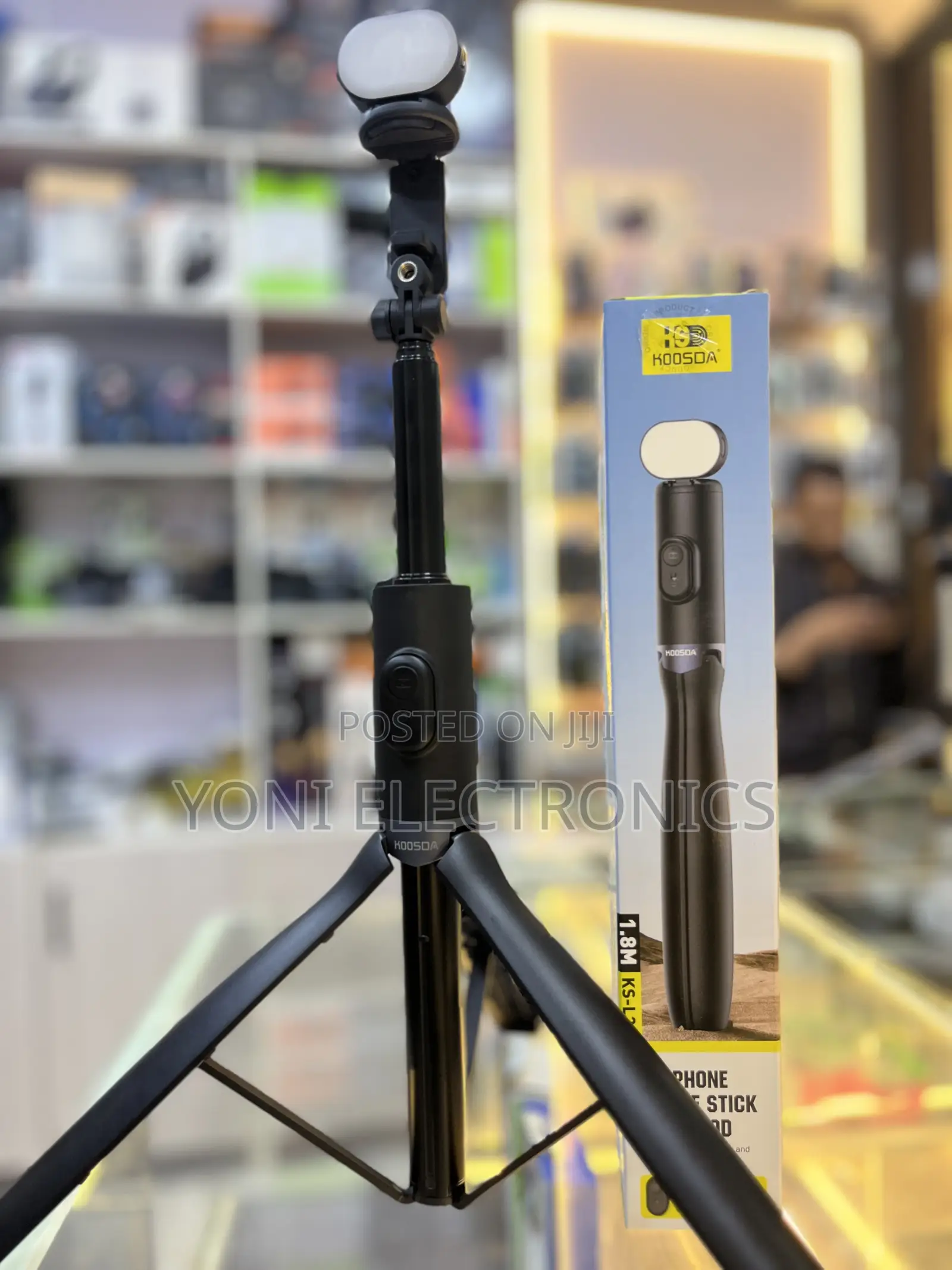 KOOSDA KS-L20S 1.8M Phone Selfie Stick Tripod With Fill Light & Remote