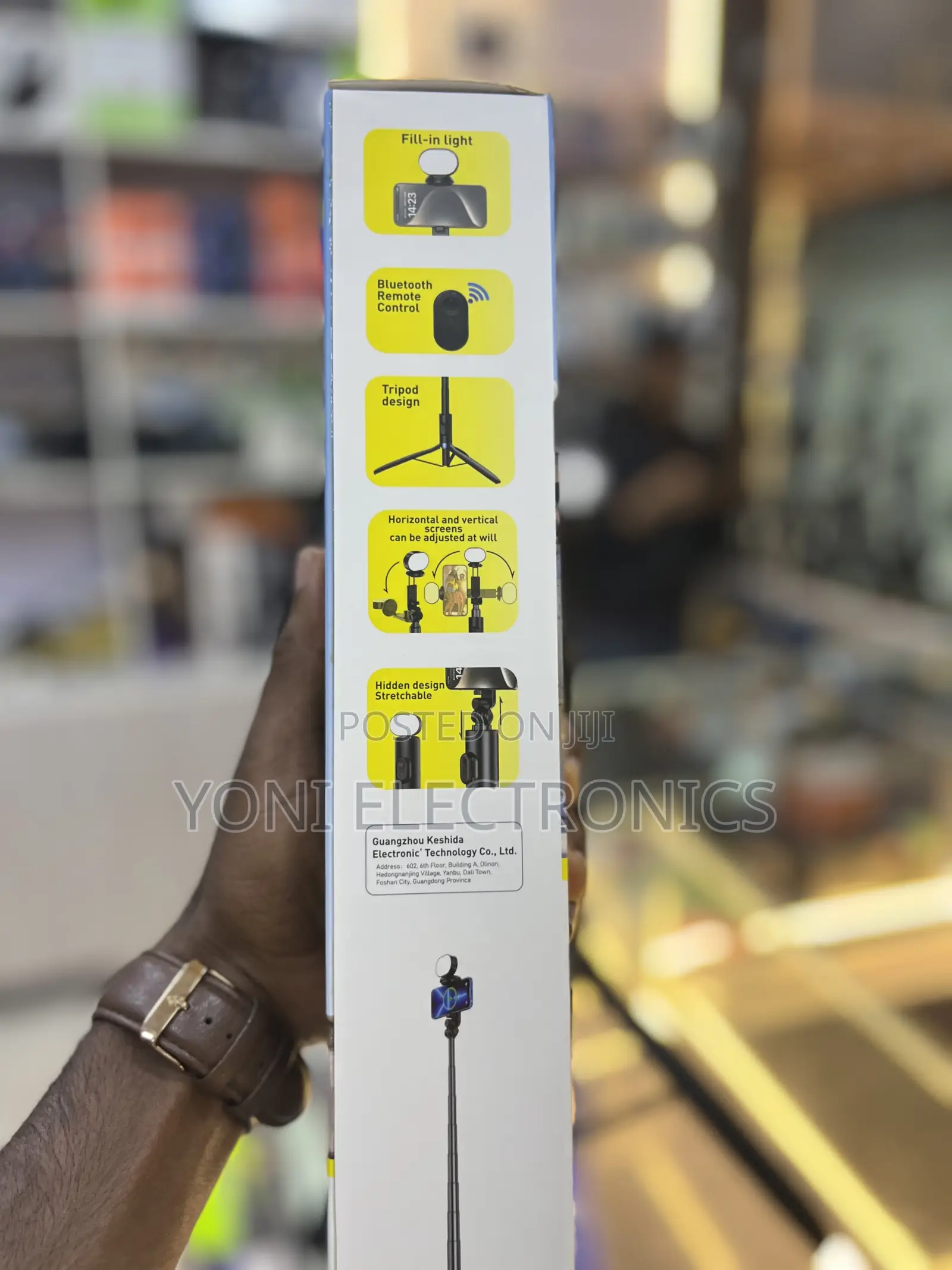 KOOSDA KS-L20S 1.8M Phone Selfie Stick Tripod With Fill Light & Remote