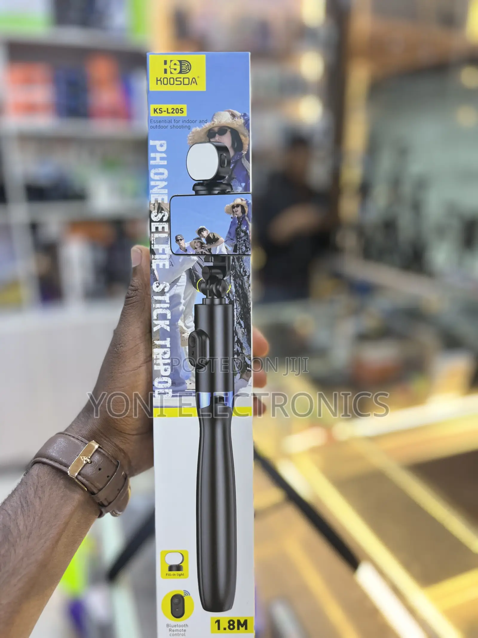 KOOSDA KS-L20S 1.8M Phone Selfie Stick Tripod With Fill Light & Remote
