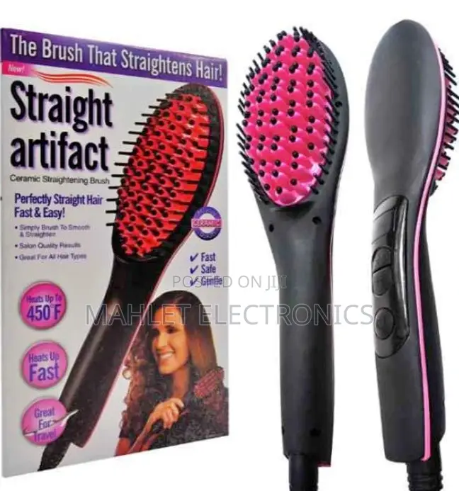 ኤሌክትሪካል የፀጉር ማበጠሪያና ማለስለሻhair Straightener and Brush