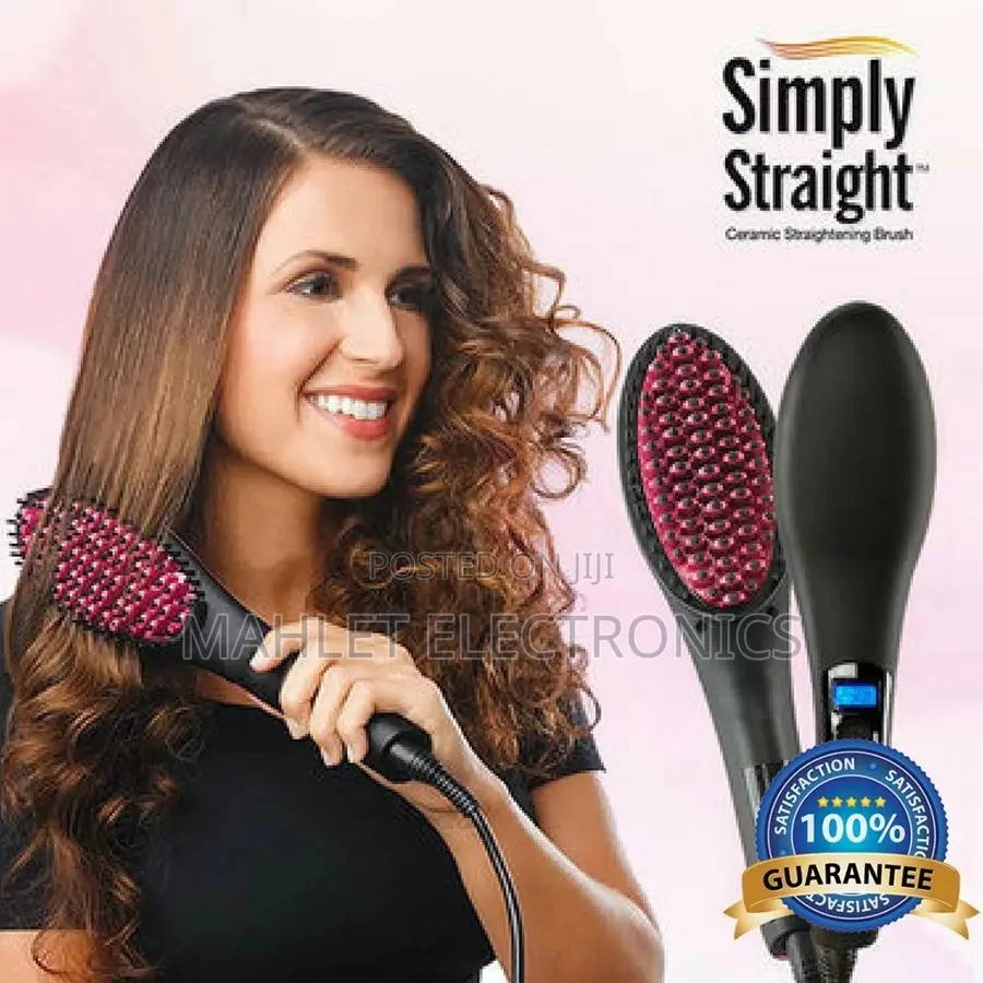 ኤሌክትሪካል የፀጉር ማበጠሪያና ማለስለሻhair Straightener and Brush