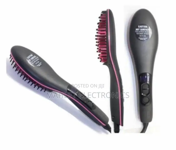 ኤሌክትሪካል የፀጉር ማበጠሪያና ማለስለሻhair Straightener and Brush