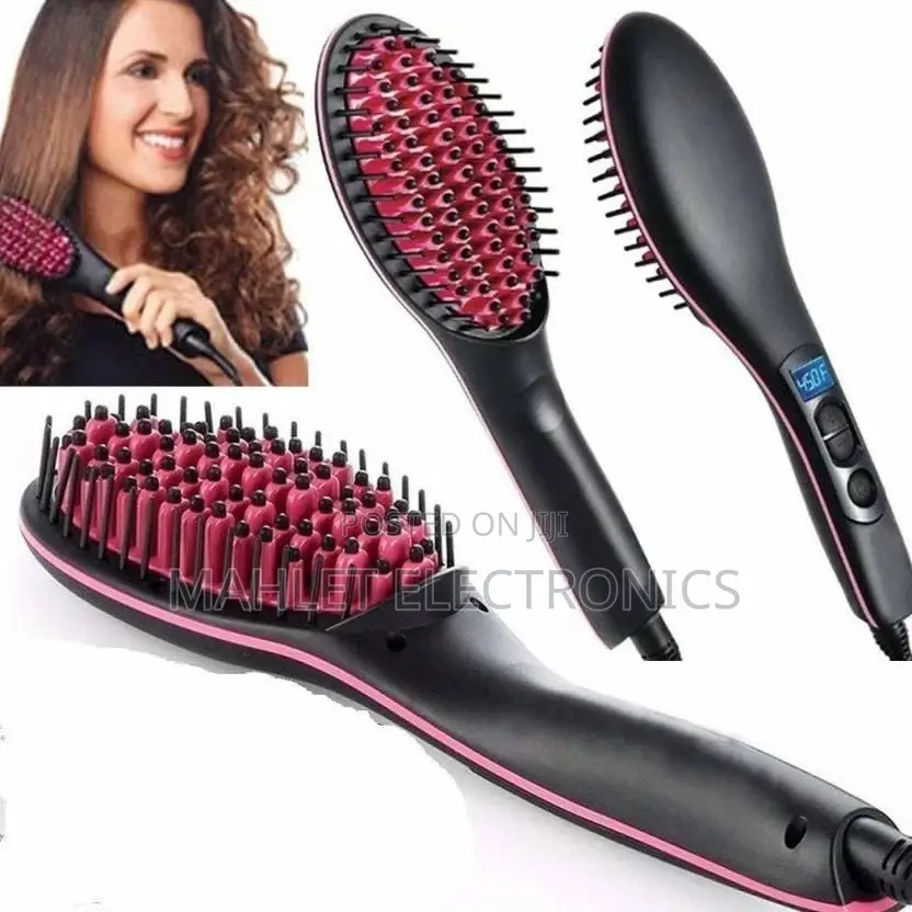 ኤሌክትሪካል የፀጉር ማበጠሪያና ማለስለሻhair Straightener and Brush