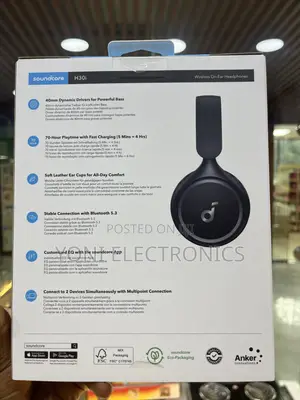 Anker Soundcore H30i Wireless on-Ear Headphones – 70 Hours Playtime