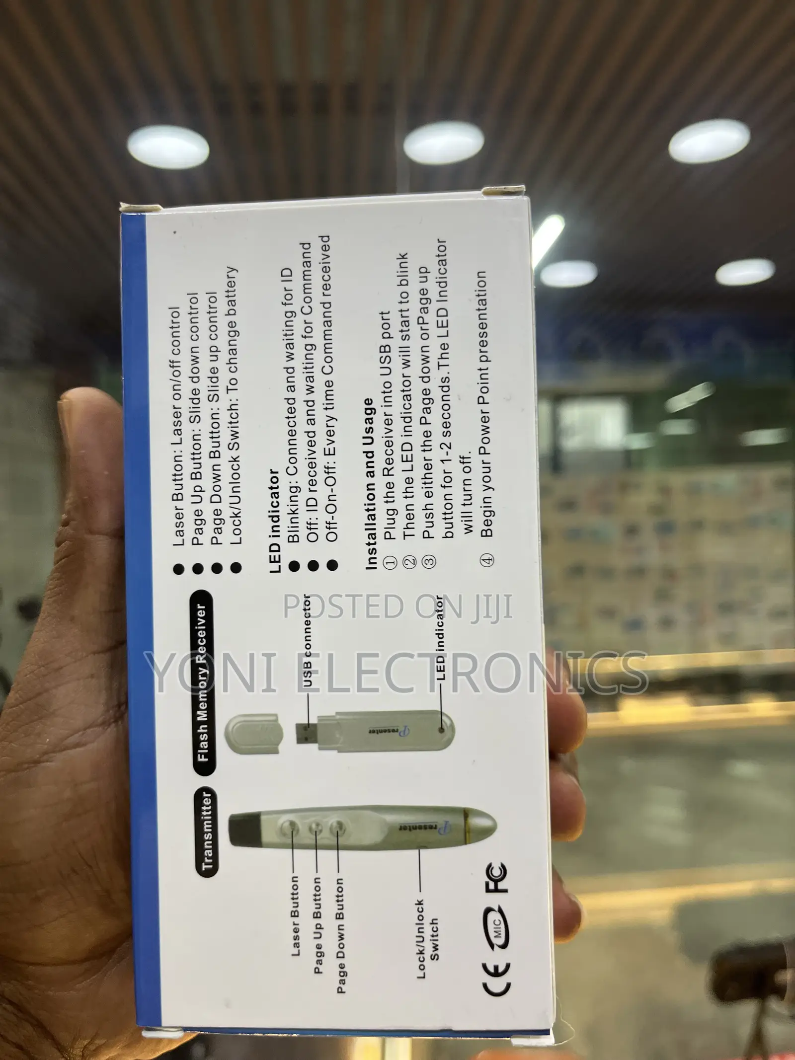 PP-1000 Wireless Laser Pointer Presenter Remote for PowerPoint