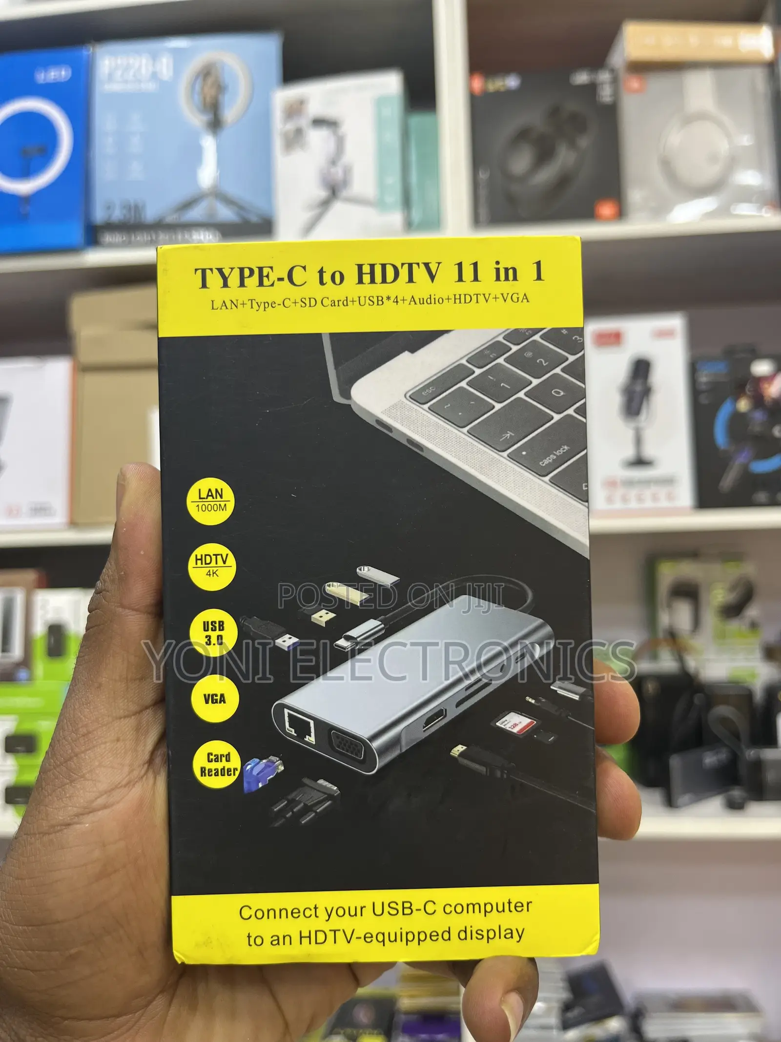 11-in-1 USB-C Docking Station Hub With 4K HDMI, VGA, Gigabit Ethernet