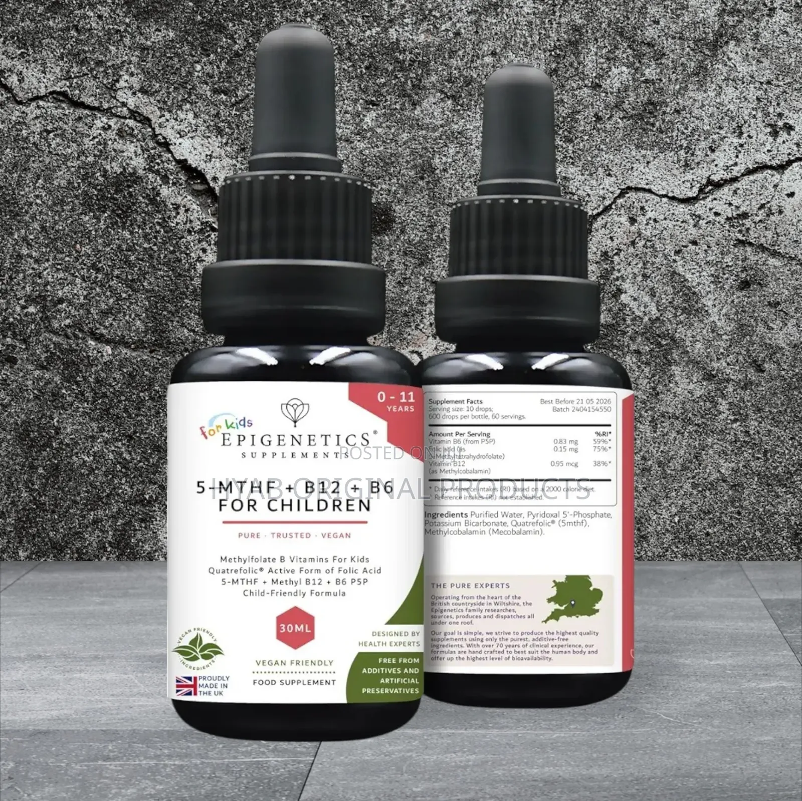 5-MTHF + B12 + B6 for Children 30mlActive Methylfolate Drops