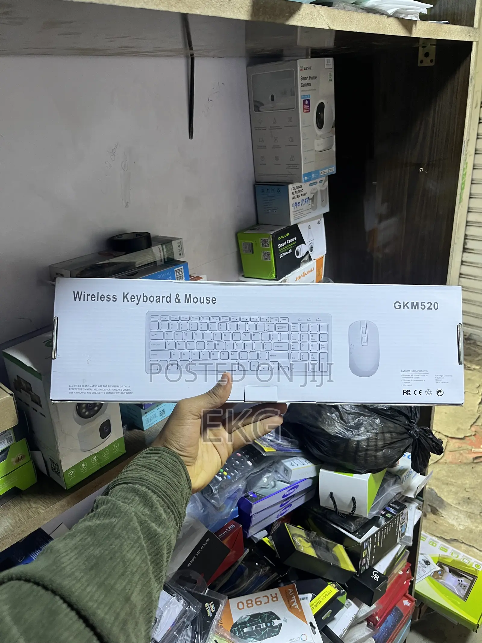 GKM520 Wireless Keyboard & Mouse Combo / አዲስ ገመድ አልባ ኪቦርድ እና ማውስ Combo