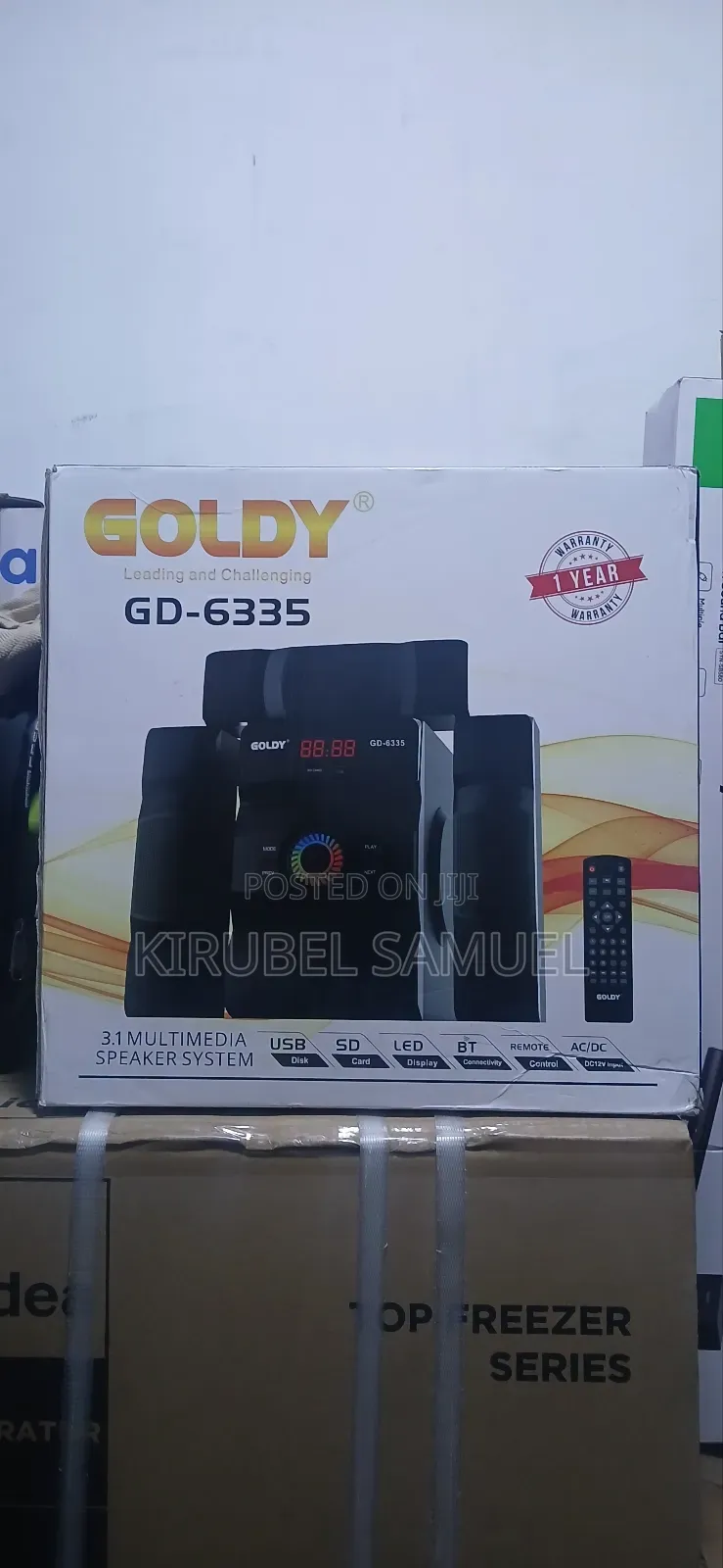 GOLDY GD-6335 3.1 Channel Multimedia Speaker System