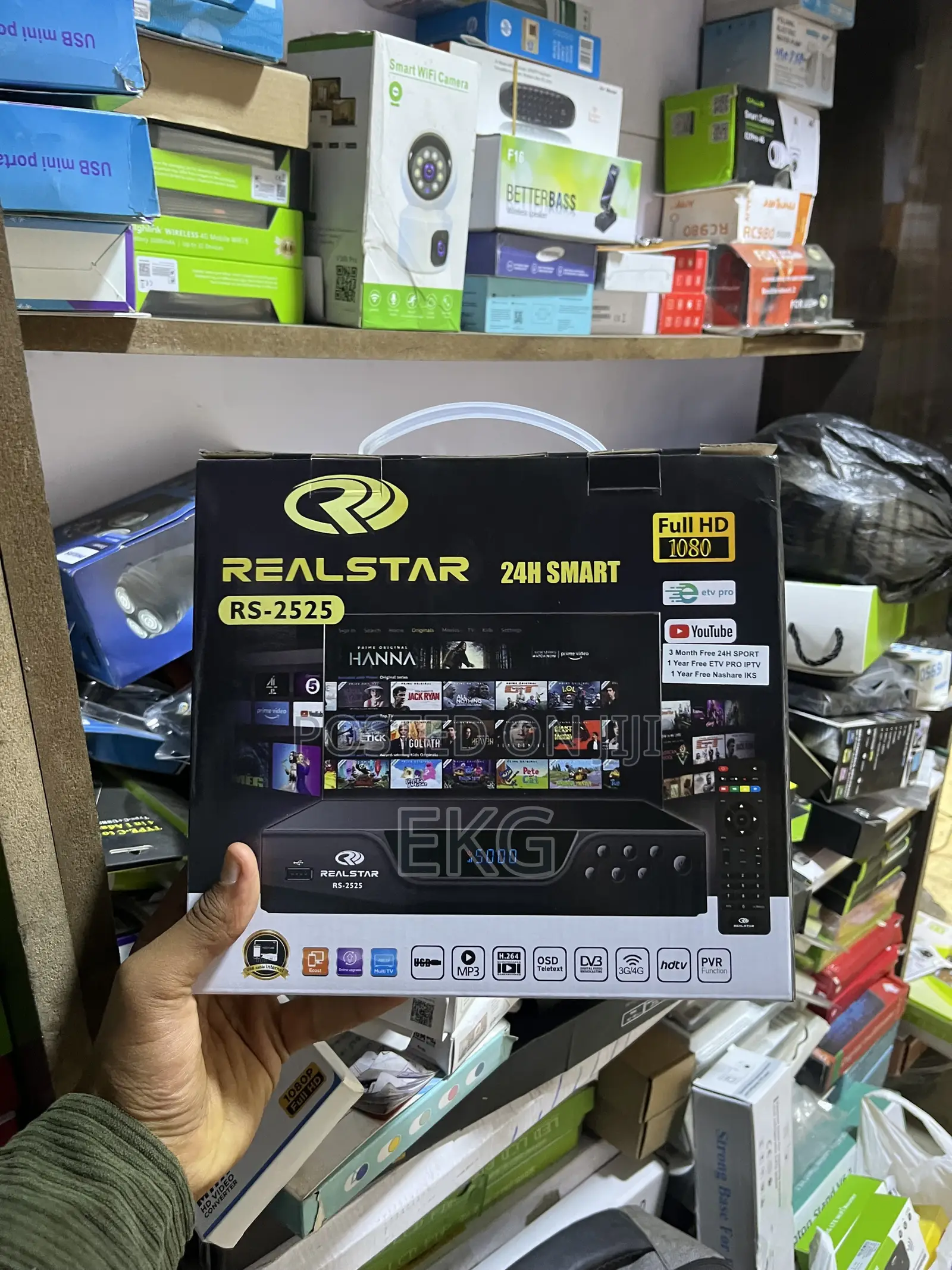 Realstar RS-2525 Full HD Smart Receiver With 1 Year IPTV & 24H Sport