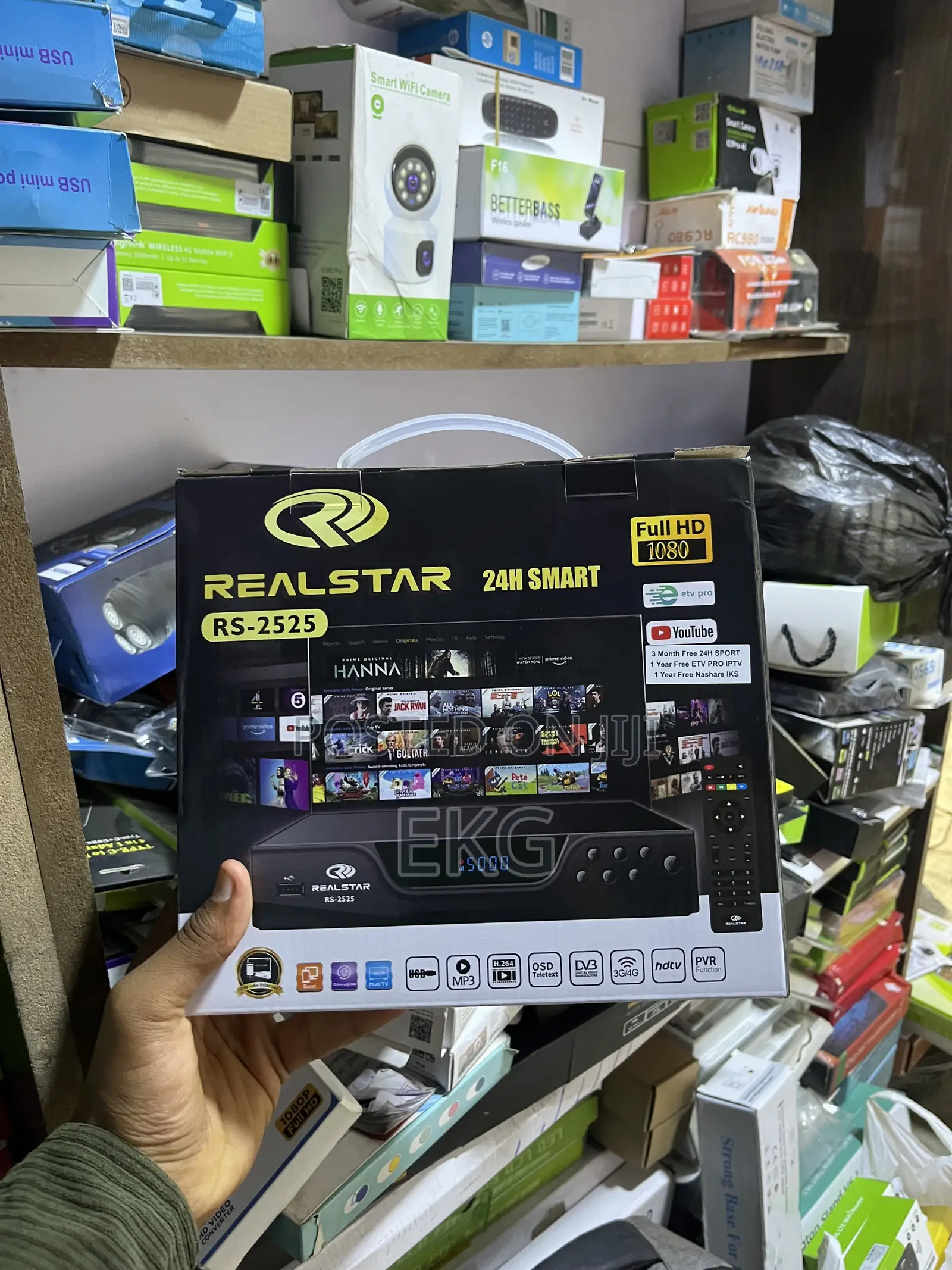 Realstar RS-2525 Full HD Smart Receiver With 1 Year IPTV & 24H Sport