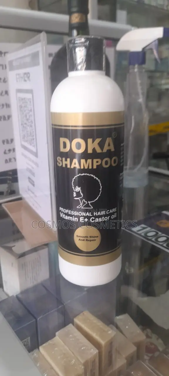 Doka Vitamin E + Castor Oil Professional Hair Care Shampoo
