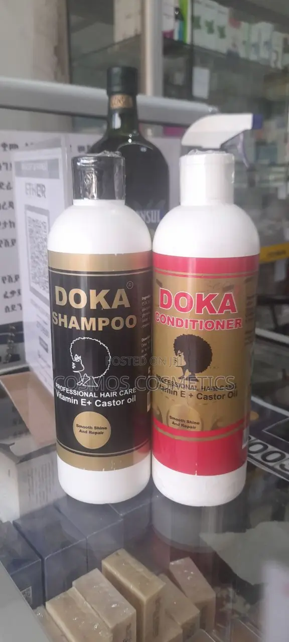 Doka Vitamin E + Castor Oil Professional Hair Care Shampoo