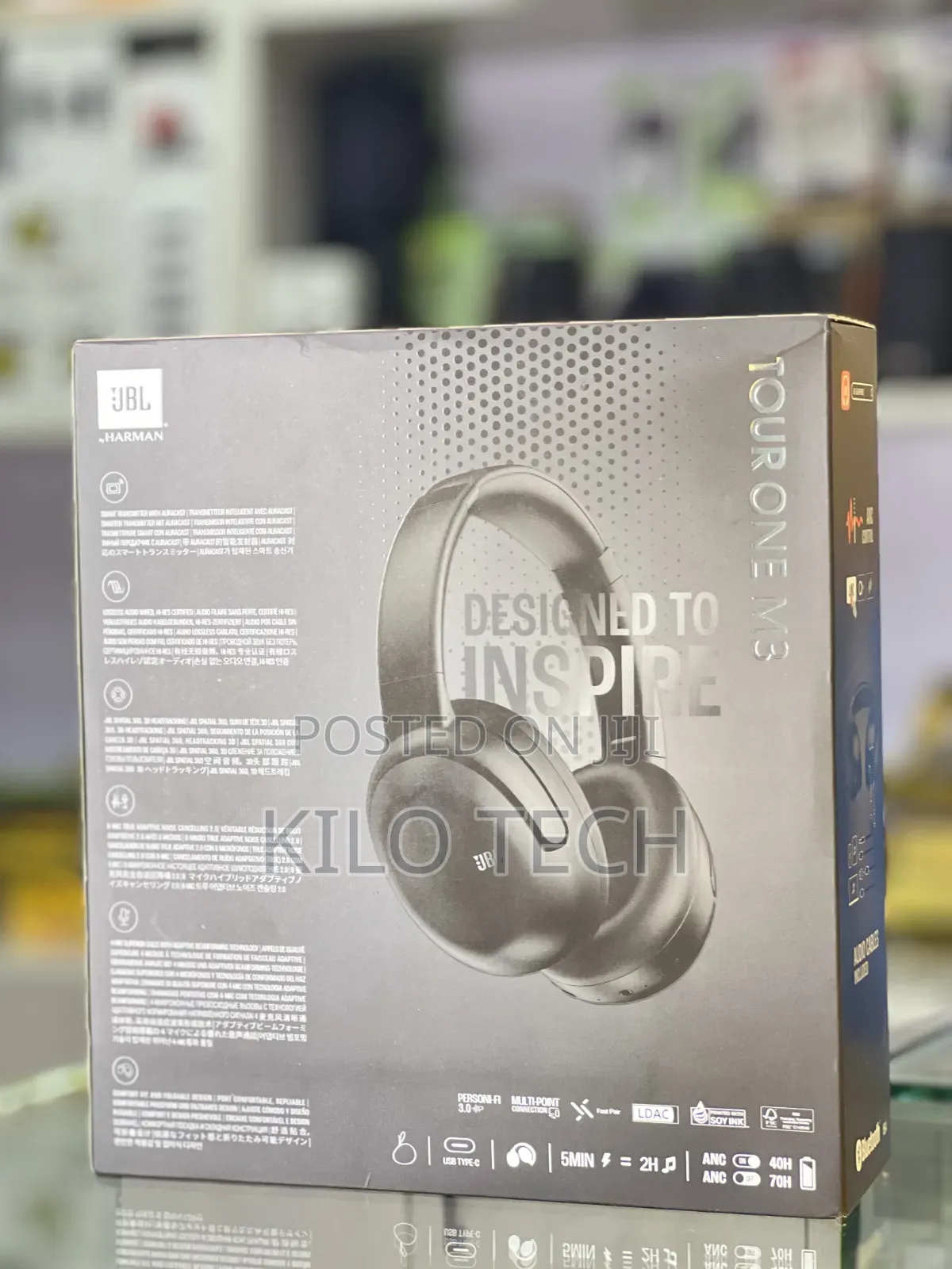 JBL Tour One M3 Wireless Over-Ear Noise-Canceling Headphones