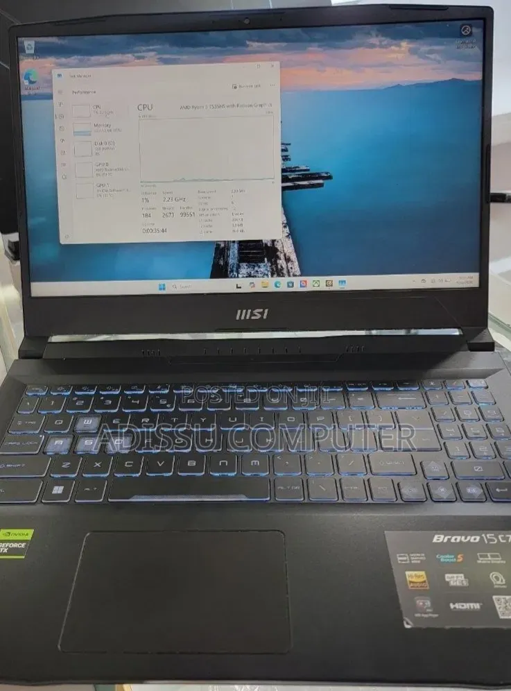 New Laptop MSI GF63 16GB AMD Ryzen 5 SSD 512GB
