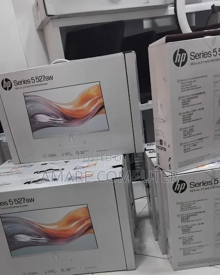 HP White Monitor