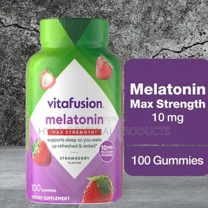 Vitafusion Max Strength Melatonin Sleep Aid Gummy Supplements,