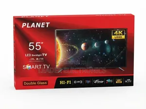 Planet TV 55" – Smart TV | Clear Picture, Modern Design & Powerful Hom