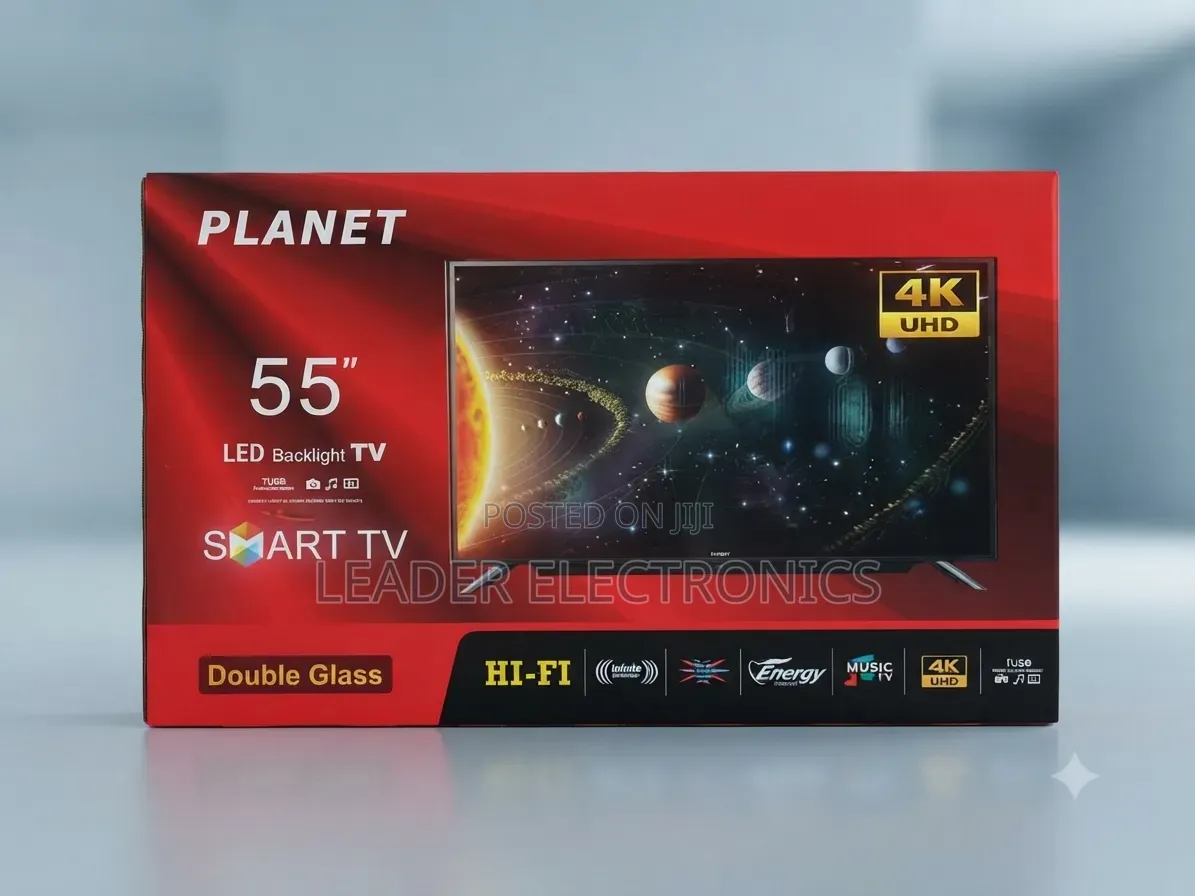 Planet TV 55" – Smart TV | Clear Picture, Modern Design & Powerful Hom
