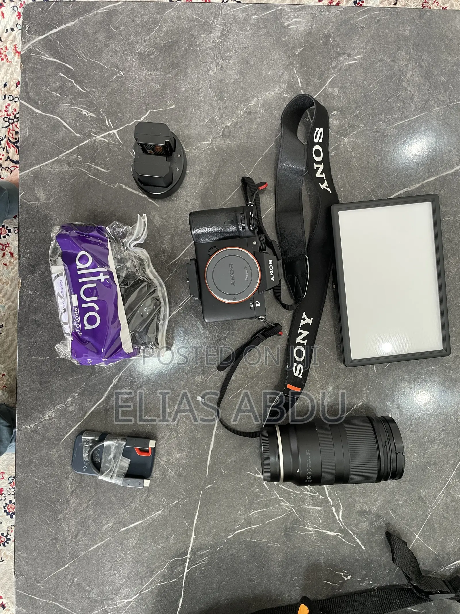 Sony A7iii Camera Bundle + Tamron 28-75mm F/2.8 + SSD + Light + Tripod