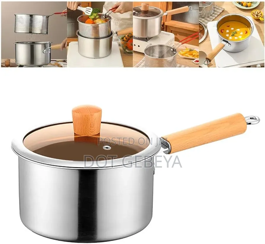 3-Piece Stainless Steel Cooking Pot Set ✨🍲