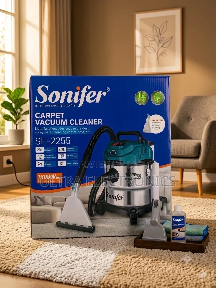 Sonifer Sf-2255 – Carpet & Wet/Dry Vacuum Cleaner 🔥
✨ 1600w
