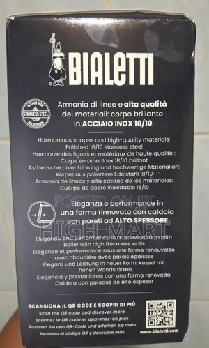 Bialetti Stainless Steel 4 Cups
