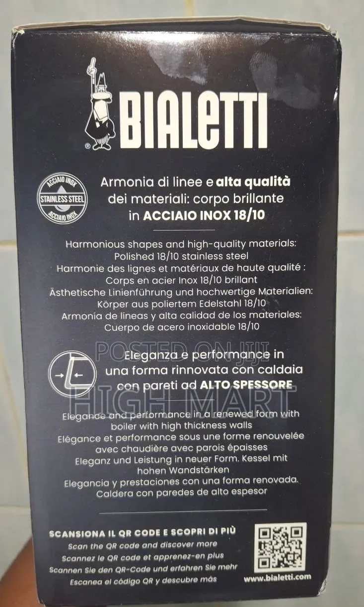 Bialetti Stainless Steel 4 Cups