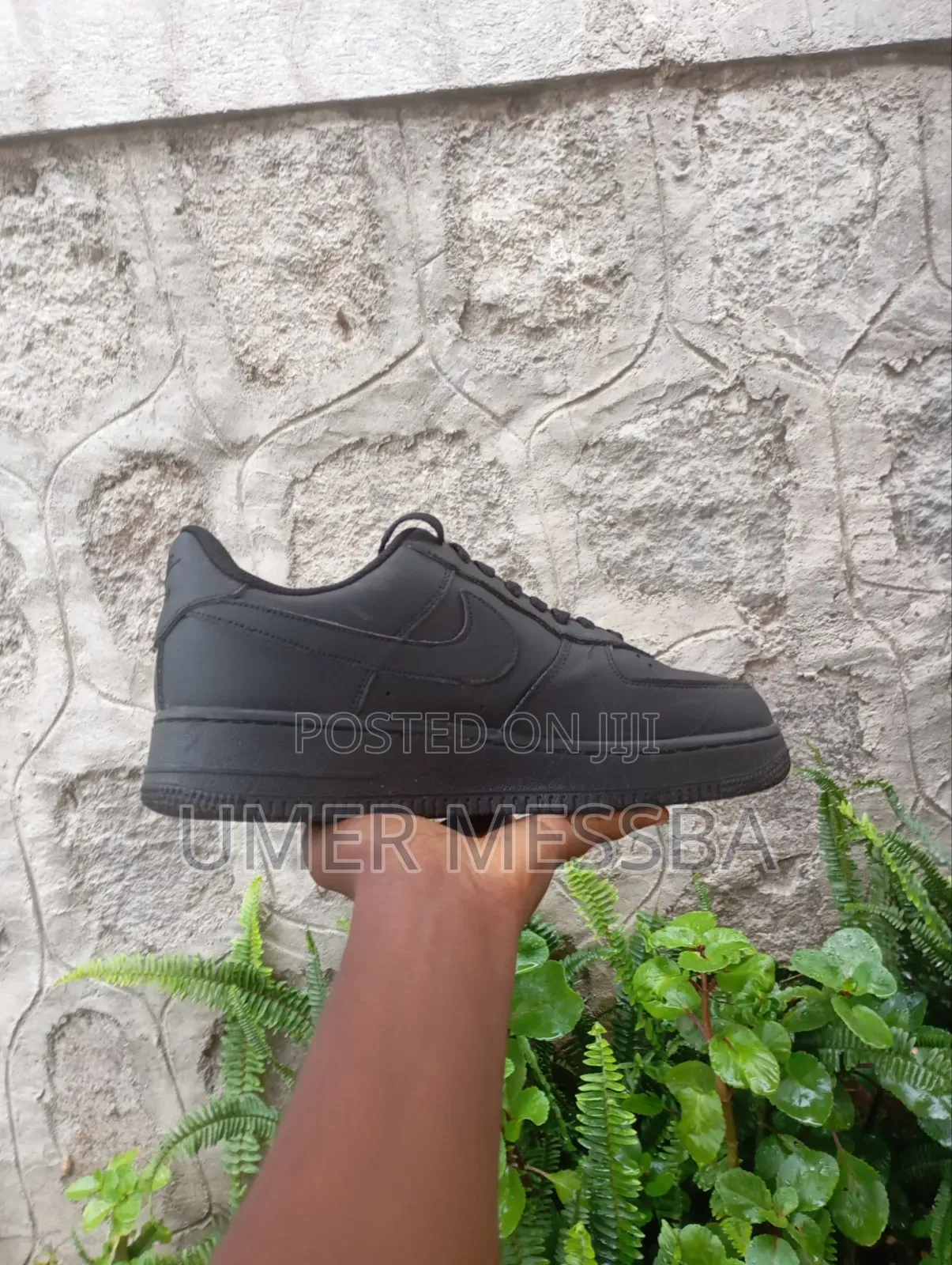 Brand New Nike Air Force 1 Low - Triple Black (Size 42)