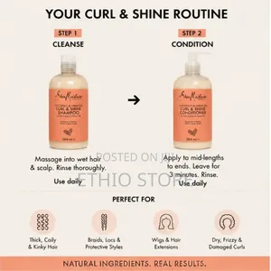 Moisture Shampoo and Conditioner Curl and Shine