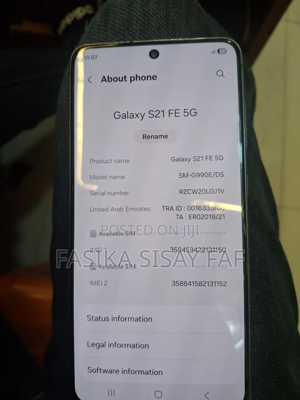 Samsung Galaxy S21 FE 5G 256 GB Black