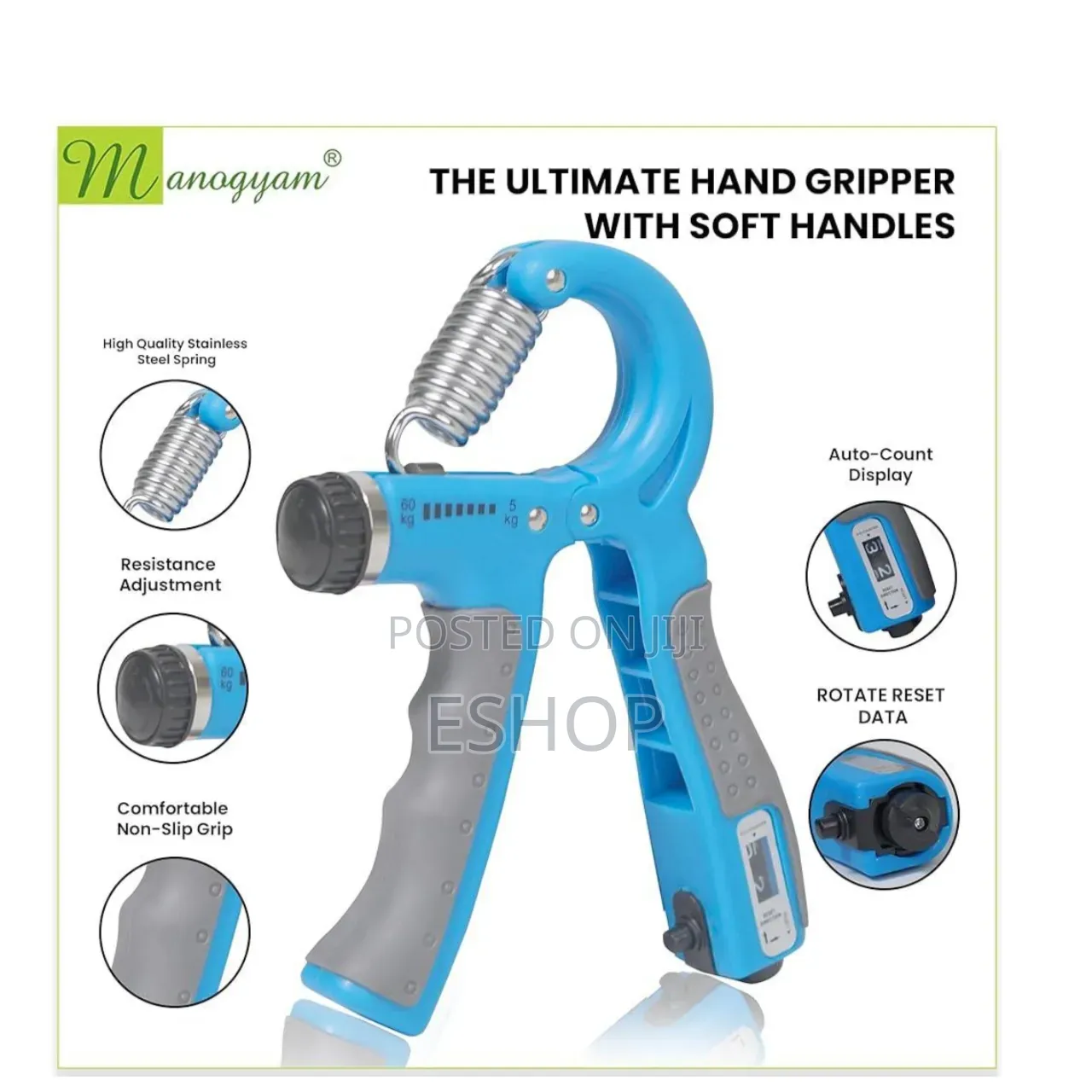 Ergonomic Rubber Handles Reduce Slipping.