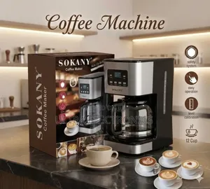 Sokany Cm-121e 12-Cup Digital Coffee Maker ☕