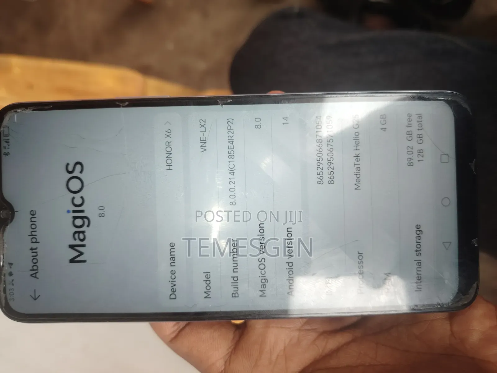 Honor X6 128 GB Silver