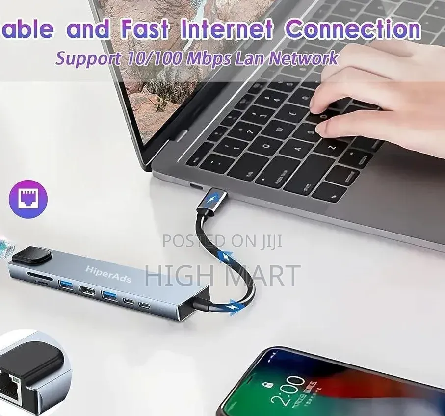 8 in 1 USB HUB Adapter