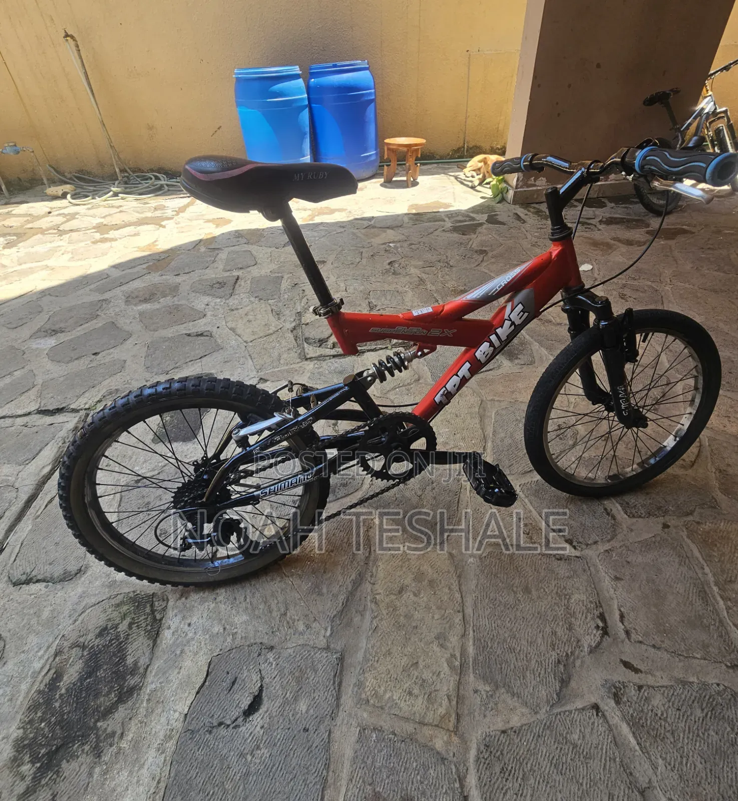 Red TPT Full Suspension Mountain Bike – Shimano Gears