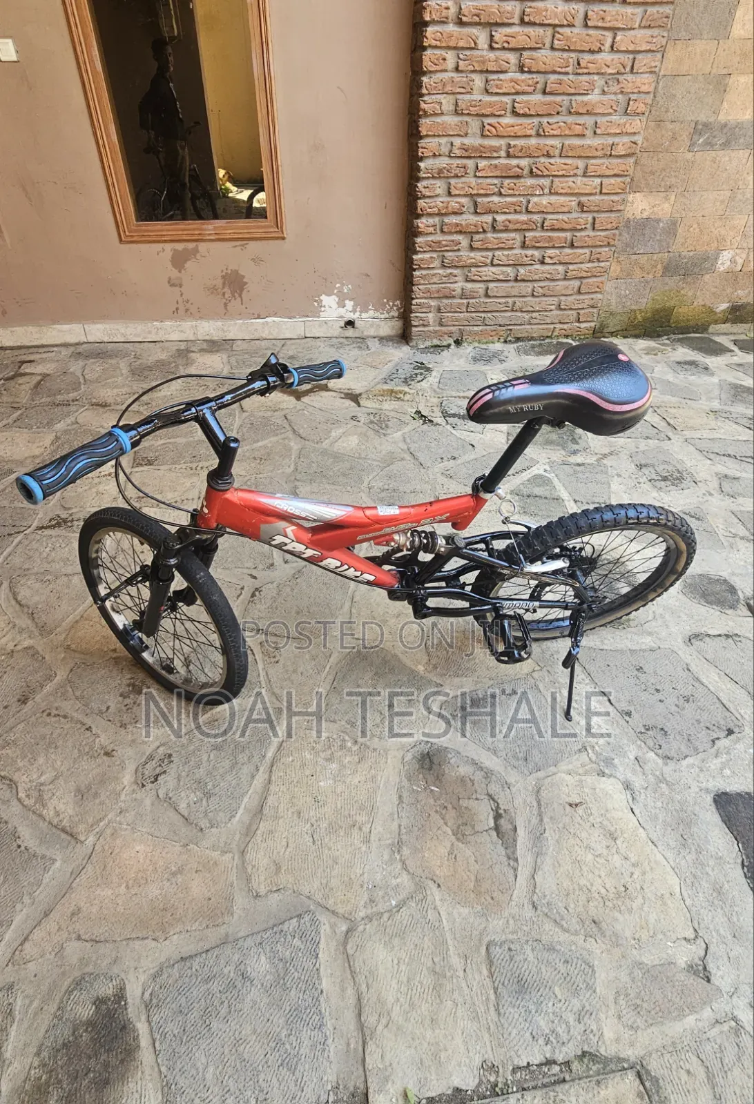 Red TPT Full Suspension Mountain Bike – Shimano Gears