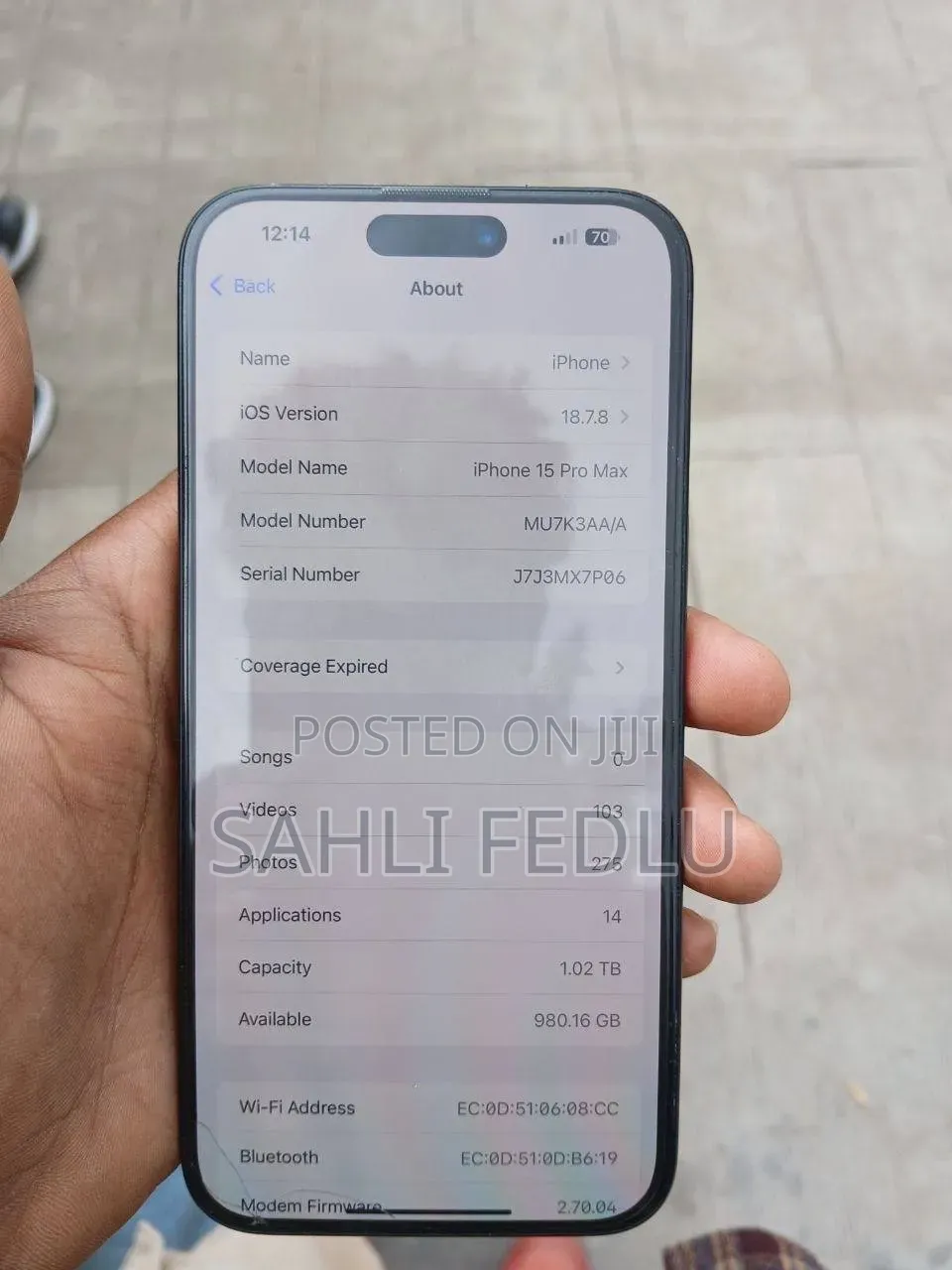 Apple iPhone 15 Pro Max 1 TB Blue
