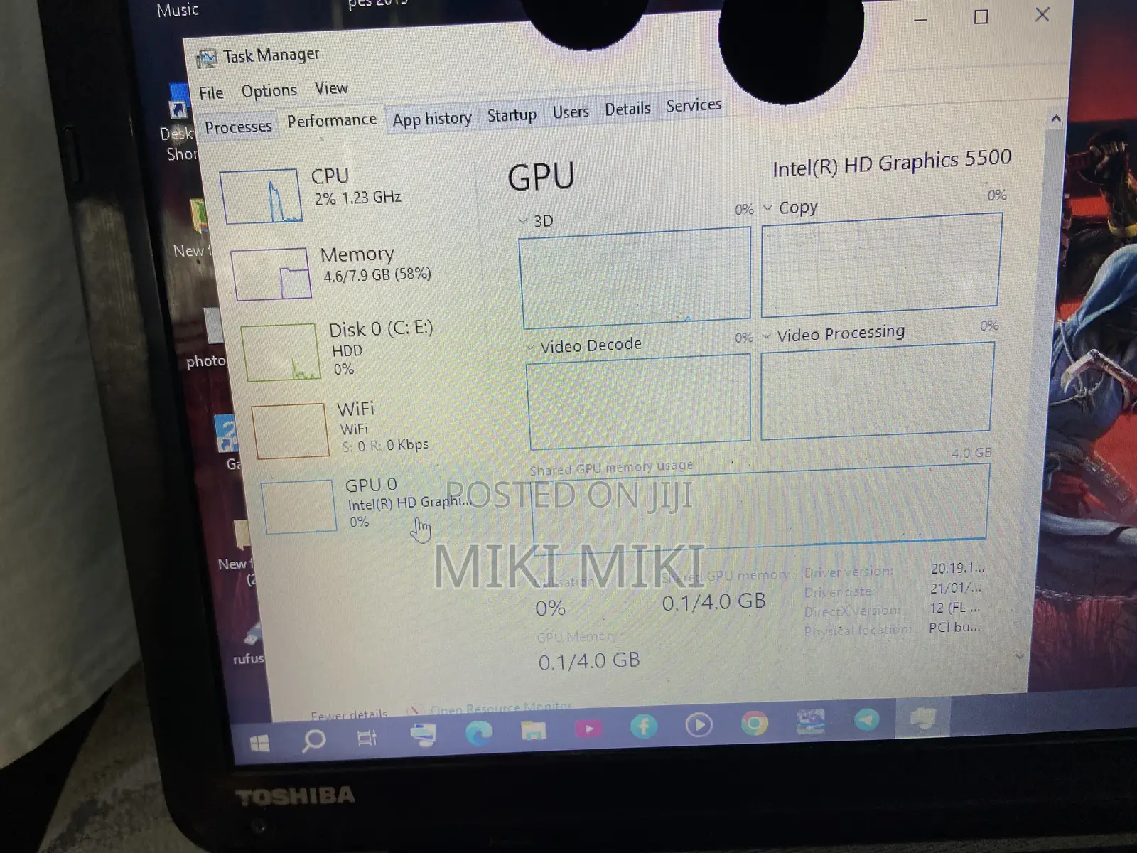 Laptop Toshiba Satellite C55 8GB Intel Core i5 HDD 500GB