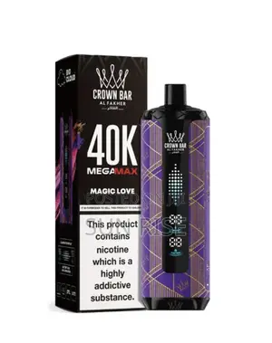 Al Fakher Crown Bar 40000 Puff Vape Strawberry Punch Flavor, Bole