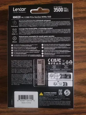 Lexar® NM620 M.2 2280 NVMe 512 GB SSD